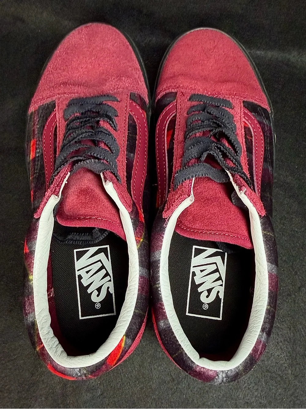 Vans Old Skool Stackform Velvet Plaid | Sz 7